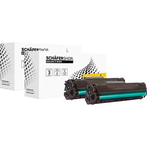 Schäfer Shop Select Toner, ersetzt HP 124A (Q2616A), Doppelpack, schwarz