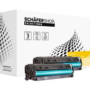 Schäfer Shop Select Toner, ersetzt HP 305X (CE410X), Doppelpack, schwarz
