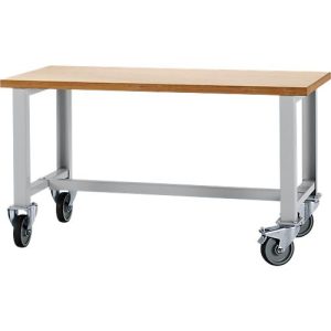 Schäfer Shop Select Werkbank, fahrbar, B 1500 x T 700 x H 835 mm, lichtgrau RAL 7035 Schäfer Shop Select Werkbank, fahrbar, B 1500 x T 700 x H 835 mm, lichtgrau RAL 7035