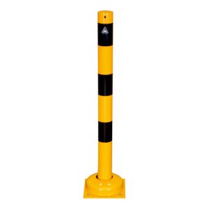 Schake Absperrpfosten Typ 470NPBG, ortsfest, 220×220 mm 70 x 70 mm, gelb / schwarz Schake Absperrpfosten Typ 470NPBG, ortsfest, 220×220 mm 70 x 70 mm, gelb / schwarz