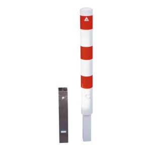 Schake Absperrpfosten Typ 489FB, herausnehmbar, Ø 89mm + Dreikantverschluß, +Bodenhülse,t Schake Absperrpfosten Typ 489FB, herausnehmbar, Ø 89mm + Dreikantverschluß, +Bodenhülse,t