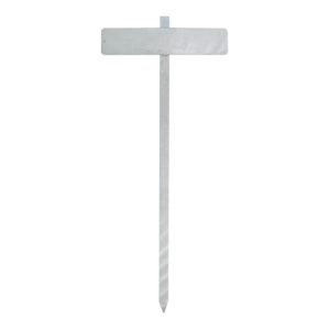 Schake Einschlagstab Typ 4044 für Parkplatzbeschilderung, aus T, Profil 40mm + Einschlagspitze, Länge 1200mm Schildblech 110 x 520mm