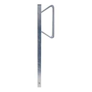 Schake Einzelparker zum Einbetonieren, verzinkt Haltebügel 12 mm Rundstahl, Standrohr 40×40 mm, Höhe 500 mm Überflur