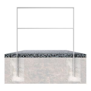 Schake Flachstahlbügel 50x12mm, Breite: 450mm Gesamthöhe:1200 mm + Querholm, beschichtet Schake Flachstahlbügel 50x12mm, Breite: 450mm Gesamthöhe:1200 mm + Querholm, beschichtet