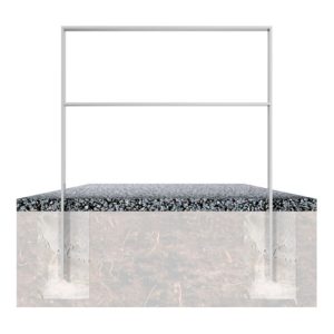 Schake Flachstahlbügel 80x12mm, Breite: 1000mm Gesamthöhe: 1200 mm + Querholm, beschichtet Schake Flachstahlbügel 80x12mm, Breite: 1000mm Gesamthöhe: 1200 mm + Querholm, beschichtet