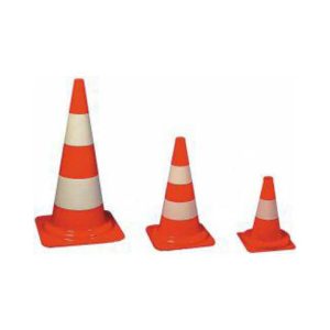 Schake Leitkegel tagesleuchtend, rot / weiß, Höhe: 750 mm Schake Leitkegel tagesleuchtend, rot / weiß, Höhe: 750 mm