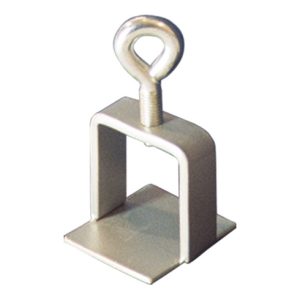 Schake Schilderklemme, verzinkt, ohne Ösen / Haken, für 60 x 60 mm / Ø 60 mm Schaftrohr