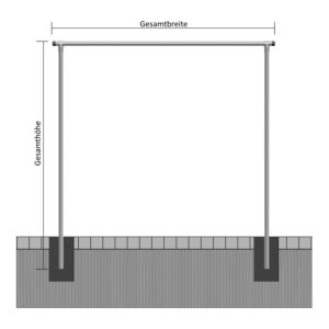 Schake Wäschetrockengerüst Ø48mm, Querstange 3,00m, ohne Haken Schake Wäschetrockengerüst Ø48mm, Querstange 3,00m, ohne Haken