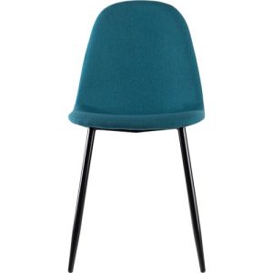 Schalenstuhl Paperflow, gepolstert, 100% Polyester, Stahlgestell, Sitzhöhe 480 mm, 2er-Set, schwarz/petrol Schalenstuhl Paperflow, gepolstert, 100% Polyester, Stahlgestell, Sitzhöhe 480 mm, 2er-Set, schwarz/petrol