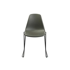 Schalenstuhl Topstar T2020, Kufengestell, ergonomische Sitzschale, stapelbar bis 4 Stück, Sitzhöhe 450 mm, 2er-Set, ohne Armlehnen, grau/schwarz Schalenstuhl Topstar T2020, Kufengestell, ergonomische Sitzschale, stapelbar bis 4 Stück, Sitzhöhe 450 mm, 2er-Set, ohne Armlehnen, grau/schwarz