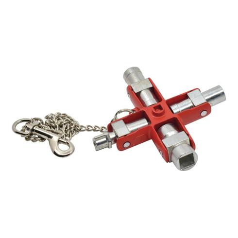 Schaltschrankschlüssel SuBMaster 9 in 1 9 Funktionen m.Karab.h.an Kette