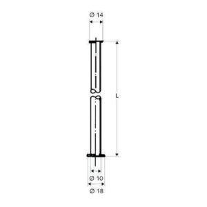 Schell Kupferrohr 10 mm 3/8″ Bördel/1/2″ Bördel 500 mm, chrom Schell Kupferrohr 10 mm 3/8″ Bördel/1/2″ Bördel 500 mm, chrom