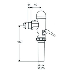 Schell WC-Druckspüler SCHELLOMAT 3/4 m. Hebel Einstellbereich 6-14L chrom Schell WC-Druckspüler SCHELLOMAT 3/4 m. Hebel Einstellbereich 6-14L chrom