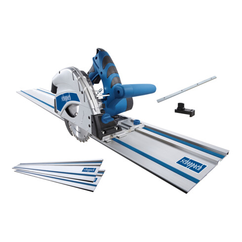 Scheppach Tauchsäge PL55 inkl. 2x70cm Schiene und Zubehör 50Hz 1200W Durchmesser 160mm