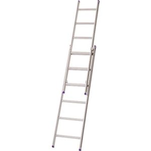 Schiebeleiter ohne Seilzug, Lila-Serie, 12 Stufen Schiebeleiter ohne Seilzug, Lila-Serie, 12 Stufen
