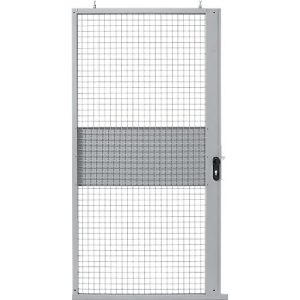 Schiebetür, für Gittertrennwandsystem, B 1110 x H 2110 mm, hellsilber Schiebetür, für Gittertrennwandsystem, B 1110 x H 2110 mm, hellsilber