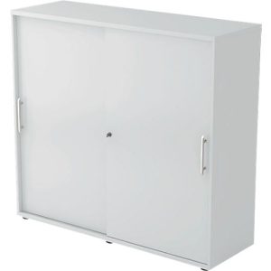 Schiebetürenschrank, 3 OH, B 1200 x T 400 x H 1100 mm, lichtgrau Schiebetürenschrank, 3 OH, B 1200 x T 400 x H 1100 mm, lichtgrau