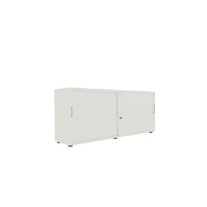 Schiebetürenschrank, B 1600 mm, 2 OH, lichtgrau Schiebetürenschrank, B 1600 mm, 2 OH, lichtgrau