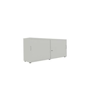 Schiebetürenschrank, B 1600 mm, 2 OH, silber Schiebetürenschrank, B 1600 mm, 2 OH, silber