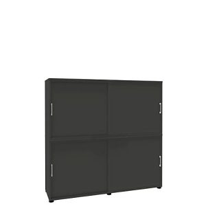 Schiebetürenschrank, B 1600 mm, 4 OH, graphit Schiebetürenschrank, B 1600 mm, 4 OH, graphit