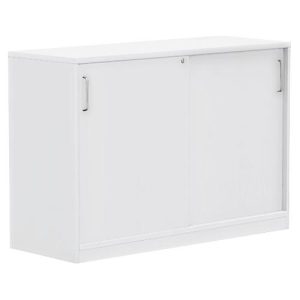Schiebetürenschrank BEXXSTAR, 2 Ordnerhöhen, H 825 mm, weiß Schiebetürenschrank BEXXSTAR, 2 Ordnerhöhen, H 825 mm, weiß