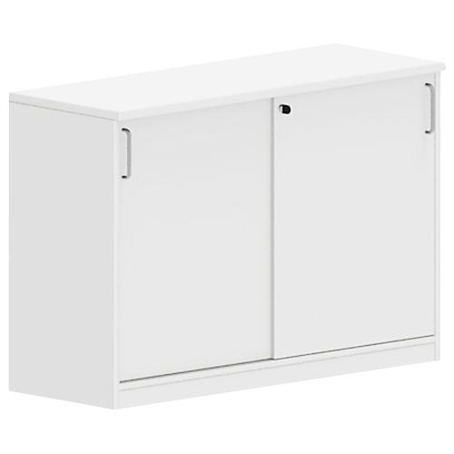 Schiebetürenschrank NEVADA, B 1200 x H 825 mm, weiß