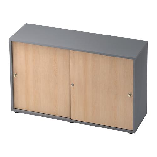 Schiebetürenschrank TOPAS LINE, 2 OH, graphit/Eiche