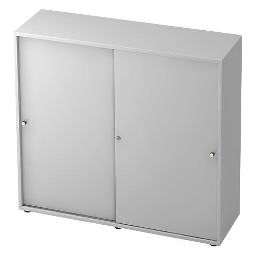 Schiebetürenschrank TOPAS LINE, 3 OH, lichtgrau/lichtgrau