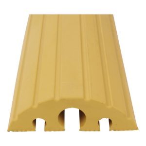 Schlauch- u.Kabelbrücke L1200xB210xH65mm Vollgummi gelb