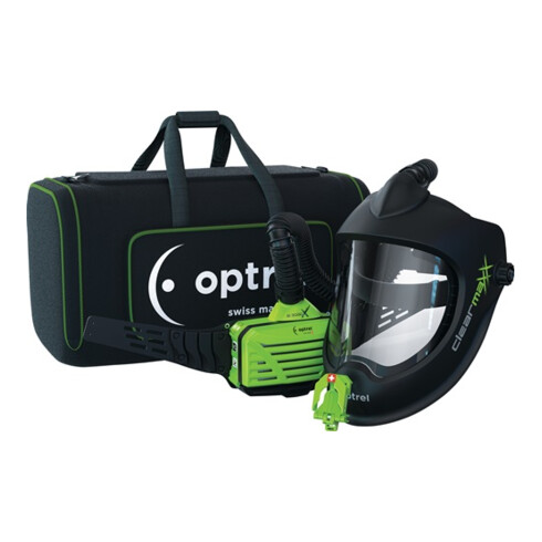 Schleifhelm Clearmaxx u.a.Gebläseatemschutz E3000X Scheibe:PC OPTREL