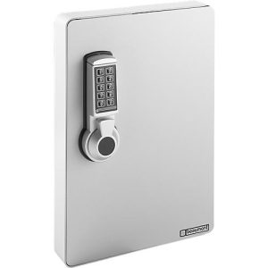 Schlüsselschrank mit Elektronikschloss, 91 Haken, lichtgrau Schlüsselschrank mit Elektronikschloss, 91 Haken, lichtgrau
