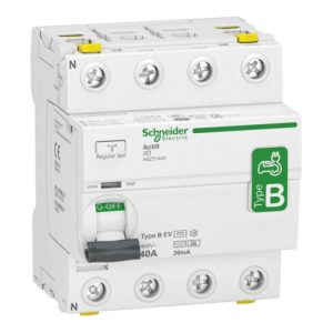 Schneider Electric FI-Schalter 4P 40A 30mA f.E-Ladestation A9Z51440 Schneider Electric FI-Schalter 4P 40A 30mA f.E-Ladestation A9Z51440