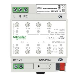 Schneider Electric KNX DALI-Gateway Basic REG-K/1/16/64 1Kanal MTN6725-0003 Schneider Electric KNX DALI-Gateway Basic REG-K/1/16/64 1Kanal MTN6725-0003