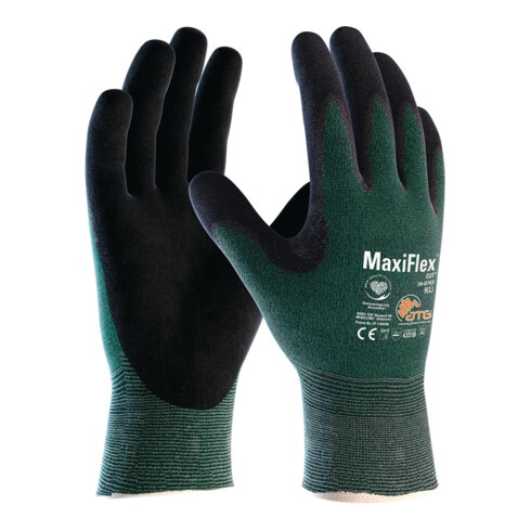Schnittschutzhandschuhe MaxiFlex Cut 34-8743HCT Gr.9 grün/schwarz EN 388 PSA II