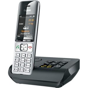 Schnurlostelefon Gigaset Comfort 500A, Anrufbeantworter, Freisprechfunktion, hörgerätekompatibel, schwarz Schnurlostelefon Gigaset Comfort 500A, Anrufbeantworter, Freisprechfunktion, hörgerätekompatibel, schwarz