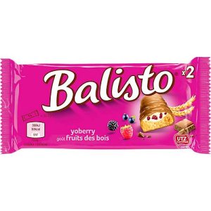 Schokoriegel Balisto Joghurt-Beerenmix, Keks mit Waldbeerencrème & Milchschokolade, 20 x 37 g Schokoriegel Balisto Joghurt-Beerenmix, Keks mit Waldbeerencrème & Milchschokolade, 20 x 37 g