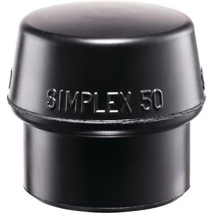 Schonhammerkopf SIMPLEX Kopf-Ø 30mm Gum.schwarz mittelh.HALDER Schonhammerkopf SIMPLEX Kopf-Ø 30mm Gum.schwarz mittelh.HALDER