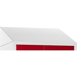 Schrägdach für Kleiderspind, B 930 mm, lichtgrau Schrägdach für Kleiderspind, B 930 mm, lichtgrau