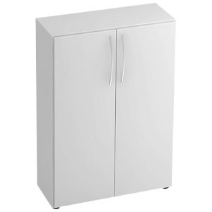 Schrank TARA, 3 Ordnerhöhen, B 800 x T 330 x H 1144 mm, Flügeltüren, 2 Fachböden, stapelbar, lichtgrau Schrank TARA, 3 Ordnerhöhen, B 800 x T 330 x H 1144 mm, Flügeltüren, 2 Fachböden, stapelbar, lichtgrau