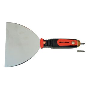 Schraubgriffspachtel B.150mm Magnet-Bit-Halter PH2 2-K-Griff rostfr. Schraubgriffspachtel B.150mm Magnet-Bit-Halter PH2 2-K-Griff rostfr.