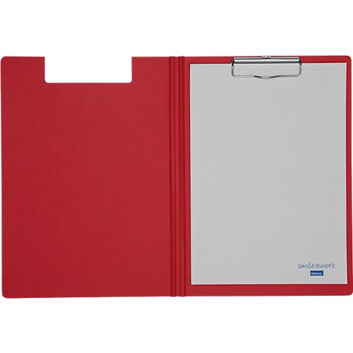 Schreibmappe Maul MAULbalance, A4, Klemmweite 8 mm, individualisierbar, aufhängbar, L 323 x B 234 x H 16 mm, Karton, recycelbar, rot