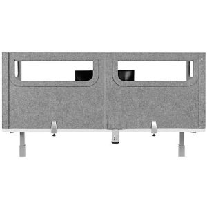 Schreibtisch-Akustik-Trennwand BE Safety Screen U-Form, mit Acrylfenster, Dicke 10 mm, B 160 x T 80 x H 60 mm, hellgrau Schreibtisch-Akustik-Trennwand BE Safety Screen U-Form, mit Acrylfenster, Dicke 10 mm, B 160 x T 80 x H 60 mm, hellgrau