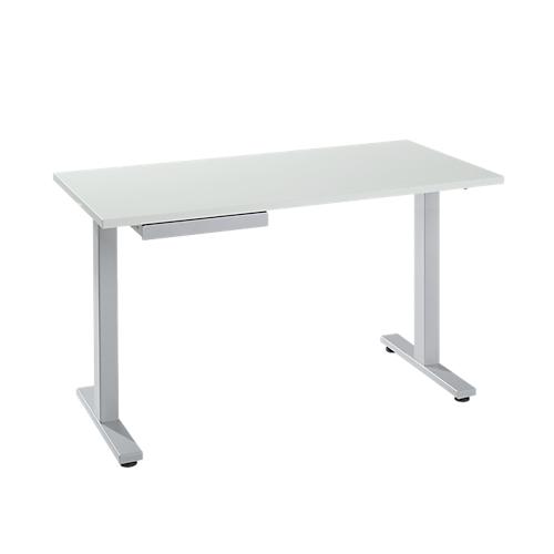 Schreibtisch Start Up, T-Fuß-Gestell, B 1600 x T 800 x H 735 mm, weiß + Schublade