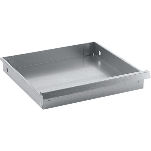 Schublade, für Materialschrank MS mit Mitteltrennwand, B 950 x T 458 x H 155 mm, Stahlblech, silber