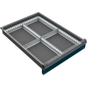 Schubladenunterteilung, 4 Fächer, 60-120 mm Schubladenunterteilung, 4 Fächer, 60-120 mm