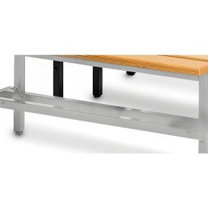 Schuhrost, für Sitzbank, B 995 x T 200 mm, lichtgrau, ohne Bank Schuhrost, für Sitzbank, B 995 x T 200 mm, lichtgrau, ohne Bank