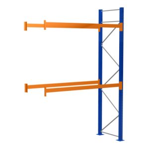 Schulte Anbauregal Palettenregal 4000 x 2786 x 1100 mm blau/verzinkt/RAL 2004 3 Ebenen max. Palettengewicht 610 kg Feldlast 7.855 kg