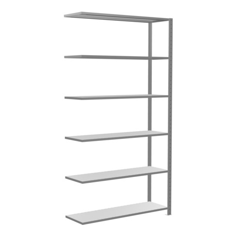 Schulte Anbauregal Steckregal MULTIplus150 2500 x 1300 x 400 mm 6 Fachböden Kreuzstrebe verzinkt