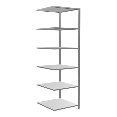 Schulte Anbauregal Steckregal MULTIplus150 2500 x 750 x 800 mm 6 Fachböden Kreuzstrebe verzinkt