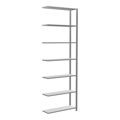 Schulte Anbauregal Steckregal MULTIplus150 3000 x 1000 x 300 mm 7 Fachböden Kreuzstrebe verzinkt